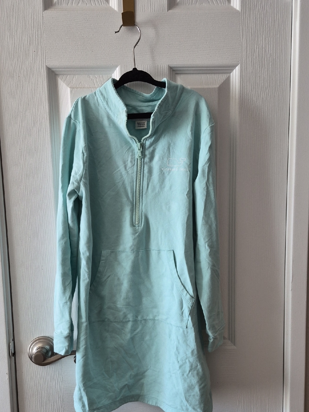 Vineyard Vines Girls Light Aqua Pullover Dress